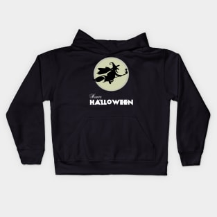 flying witch Kids Hoodie